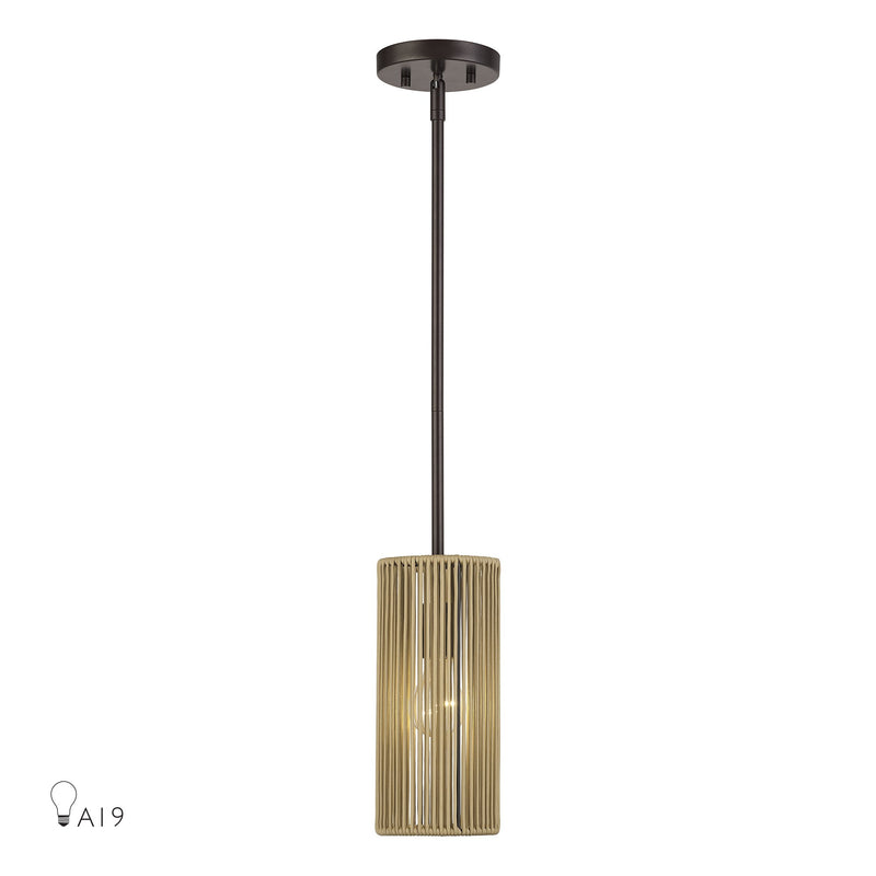 Acordia Mini Pendant in English Bronze