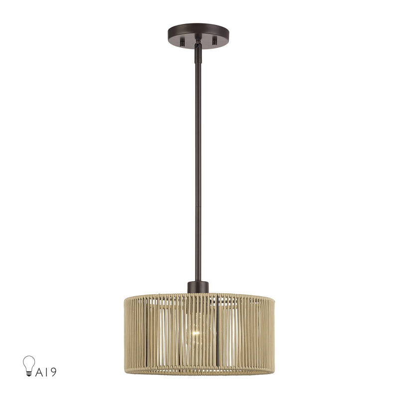 Acordia Pendant in English Bronze