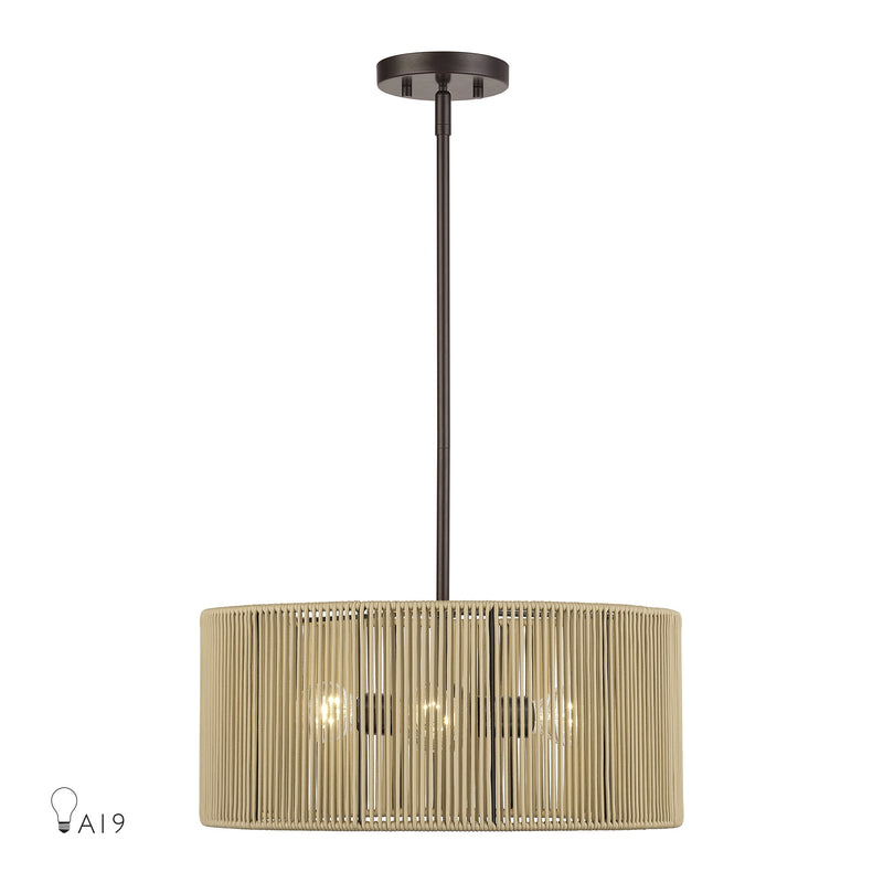 Acordia 3-Light Chandelier in English Bronze