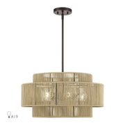 Acordia 5-Light Chandelier in English Bronze