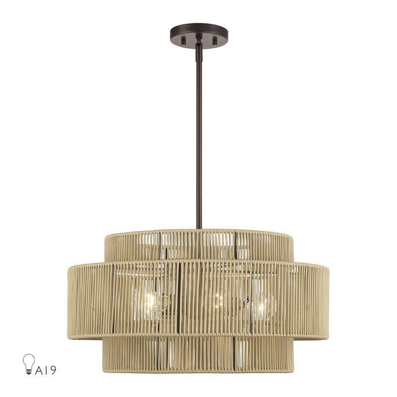 Acordia 5-Light Chandelier in English Bronze