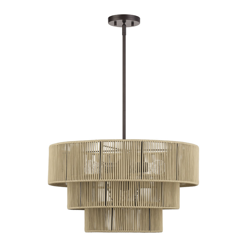 Acordia 6-Light Chandelier in English Bronze
