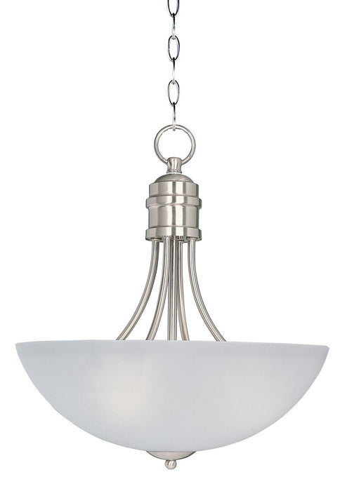 Logan Three Light Pendant in Satin Nickel