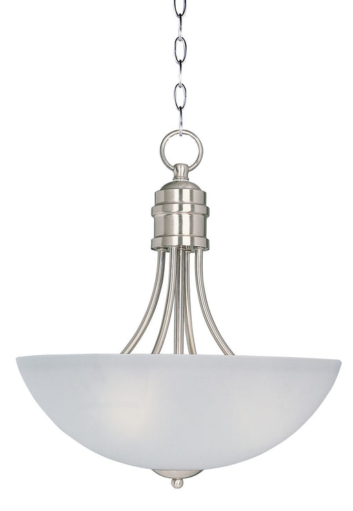 Logan Three Light Pendant in Satin Nickel