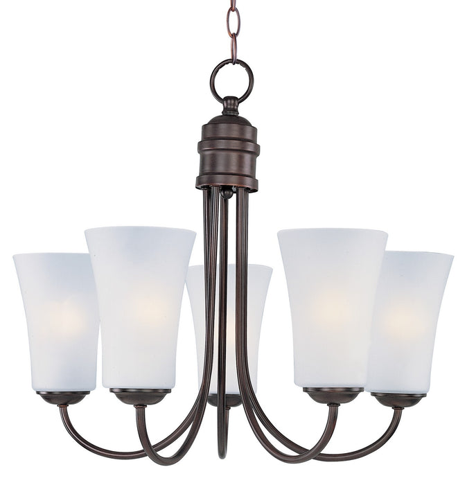 Logan Five Light Chandelier in Oil Rubbed Bronze