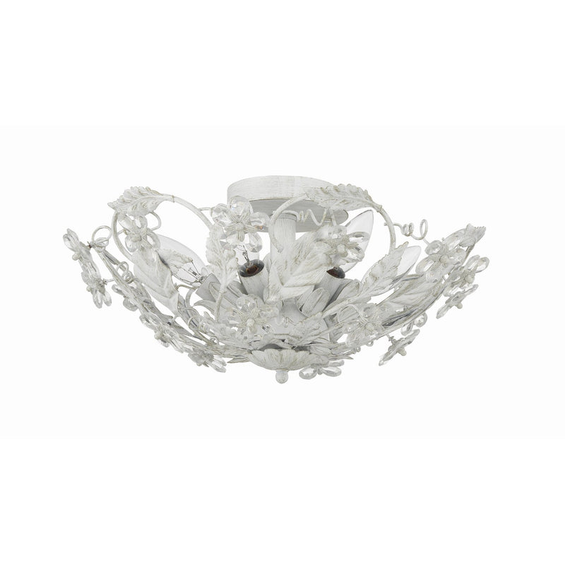 Paris Market 6 Light 16" Semi Flush Mount in Antique White