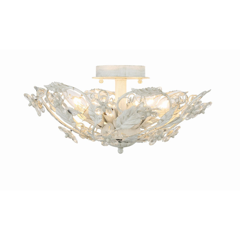 Paris Market 6 Light 16" Semi Flush Mount in Antique White