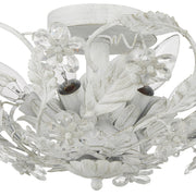 Paris Market 6 Light 16" Semi Flush Mount in Antique White