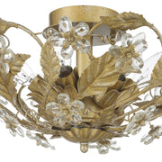 Paris Market 6 Light 16" Semi Flush Mount in Gold Leaf