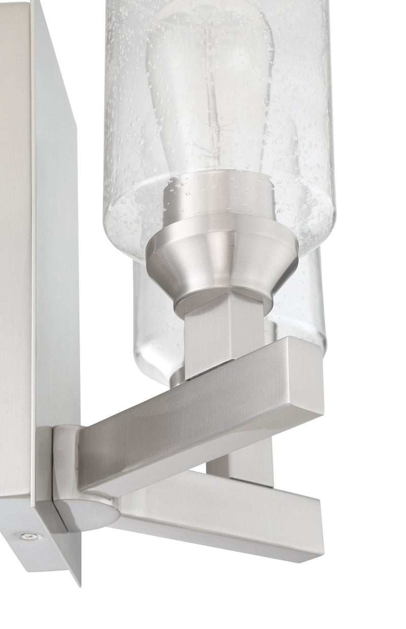 Chicago 2 Light 10" Wall Sconce in Brushed Polished Nickel