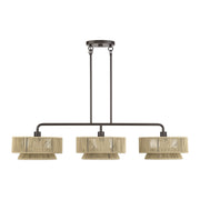 Florell 3-Light Linear Chandelier in English Bronze