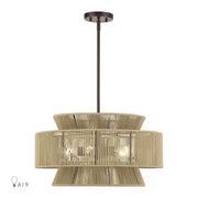 Florell 5-Light Chandelier in English Bronze