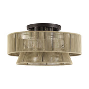 Florell 4-Light Semi-Flush Mount in English Bronze