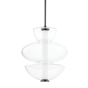Palermo Large Pendant in Black Nickel