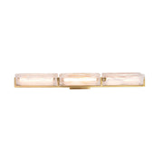 Mingle 3-Light 38" LED Vanity Light in Satin Brass