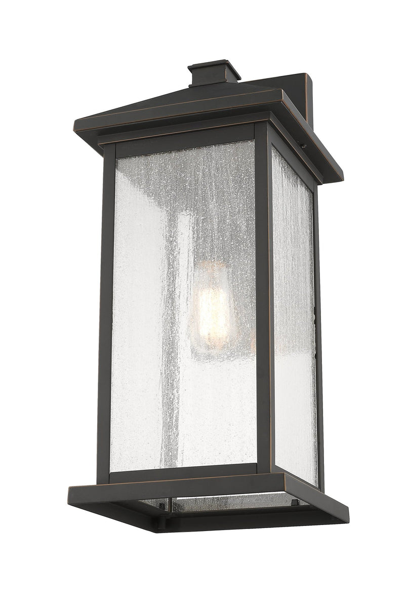 Portland 1 Light 9.5" Outdoor Wall Light, 22" Tall in Oil Rubbed Bronze