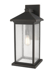 Portland 1 Light 9.5" Outdoor Wall Light, 22" Tall in Oil Rubbed Bronze