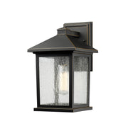 Portland 1 Light 8" Outdoor Wall Light, 14" Tall in Oil Rubbed Bronze
