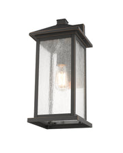 Portland 1 Light 8" Outdoor Wall Light, 18" Tall in Oil Rubbed Bronze