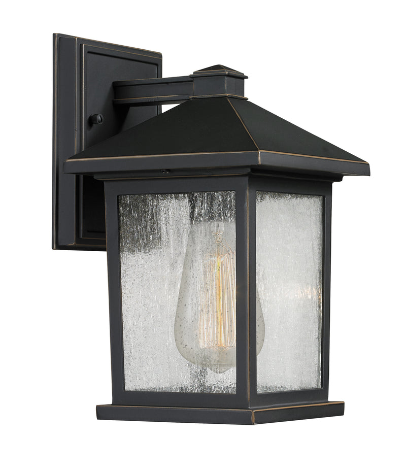 Portland 1 Light 6" Outdoor Wall Light in Oil Rubbed Bronze