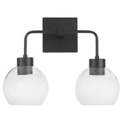 Lacy 2 Light Vanity in Matte Black