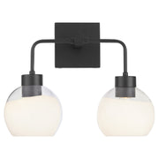 Lacy 2 Light Vanity in Matte Black
