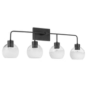 Lacy 4 Light Vanity in Matte Black