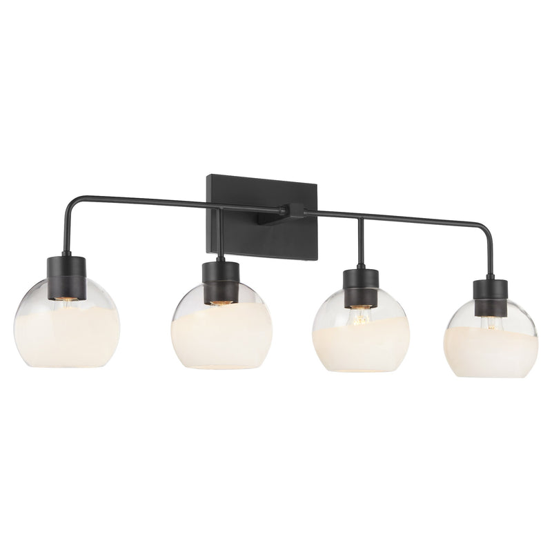 Lacy 4 Light Vanity in Matte Black