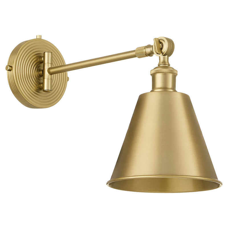 Bailey 1 Light Wall Lamp in Aged Brass