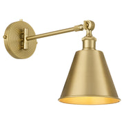Bailey 1 Light Wall Lamp in Aged Brass