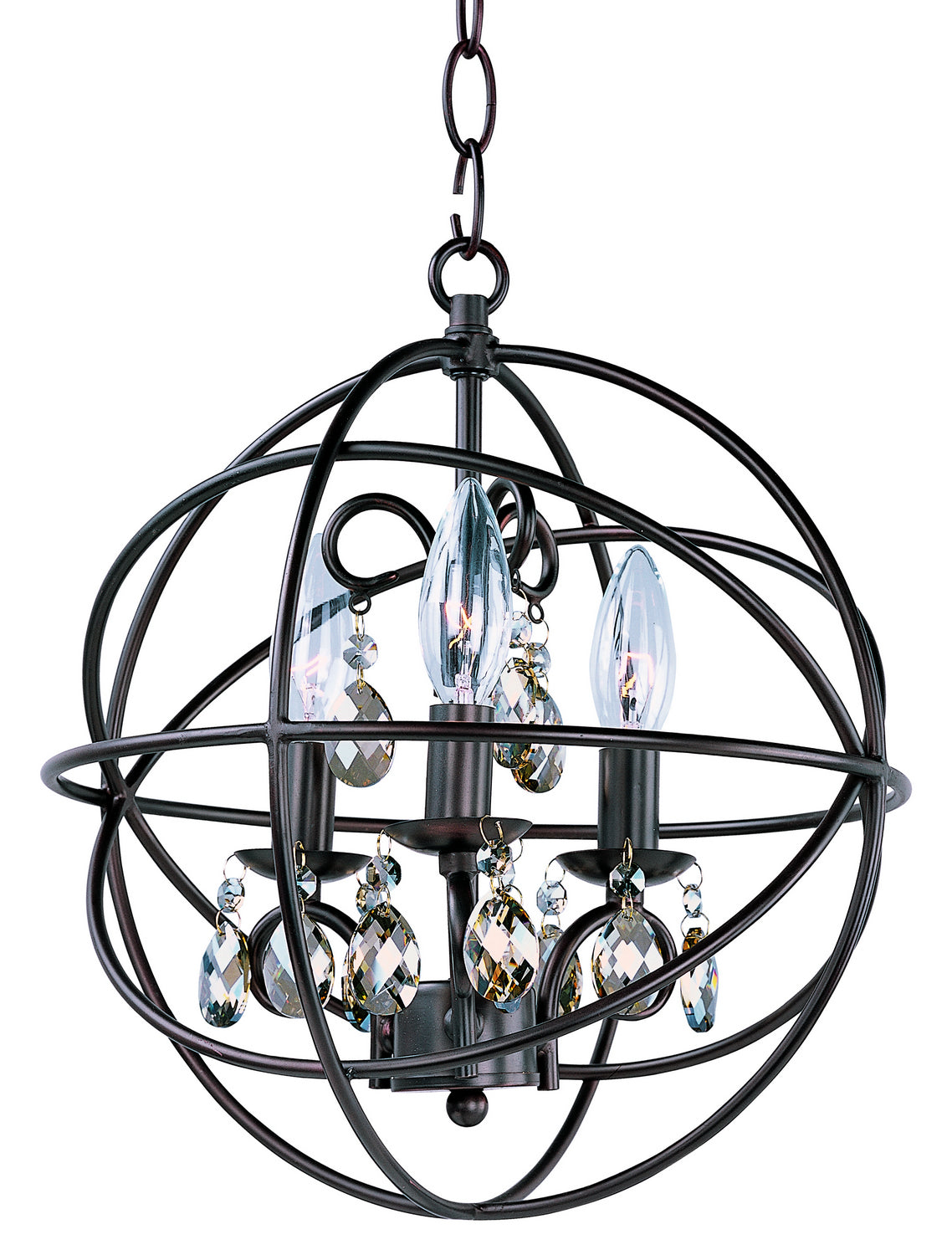 Orbit Three Light Pendant in Oil Rubbed Bronze