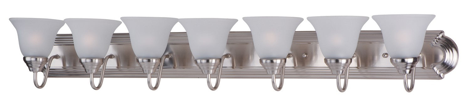 Essentials 7-Light Bath Sconce in Satin Nickel - Lamps Expo