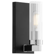 Kilbey 1 Light Vanity in Matte Black / Chrome Chrome