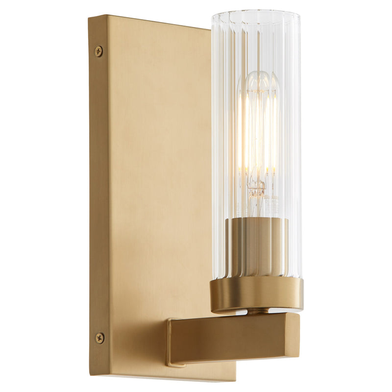 Kilbey 1 Light Vanity in Aged Brass
