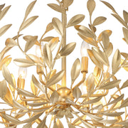 Broche 6 Light 27" Chandelier in Antique Gold