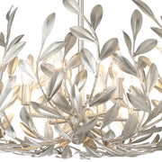 Broche 6 Light 27" Chandelier in Antique Silver