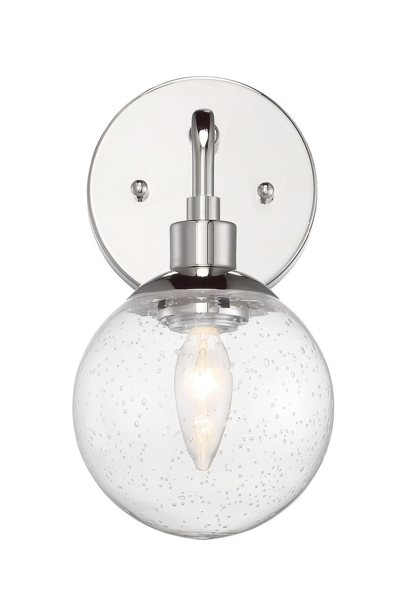 Que 1 Light 7.25" Wall Sconce in Chrome