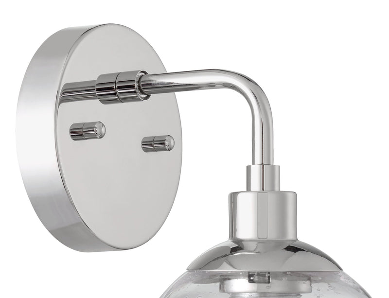 Que 1 Light 7.25" Wall Sconce in Chrome