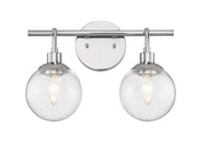 Que 2 Light 14.5" Vanity in Chrome