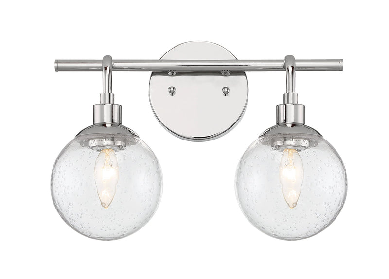 Que 2 Light 14.5" Vanity in Chrome