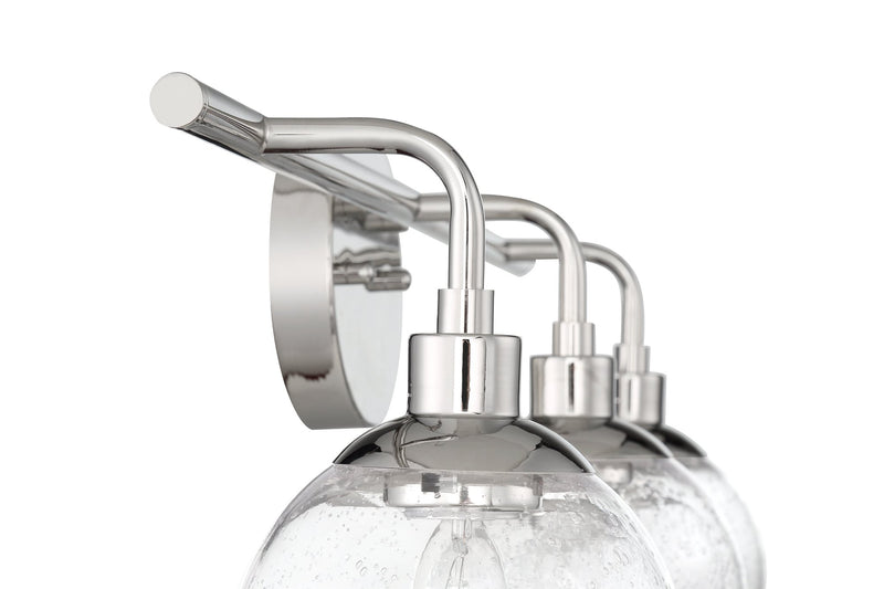 Que 3 Light 23.75" Vanity in Chrome