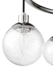 Que 6 Light 28.5" Chandelier in Chrome