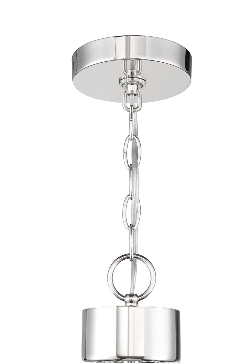 Que 6 Light 28.5" Chandelier in Chrome