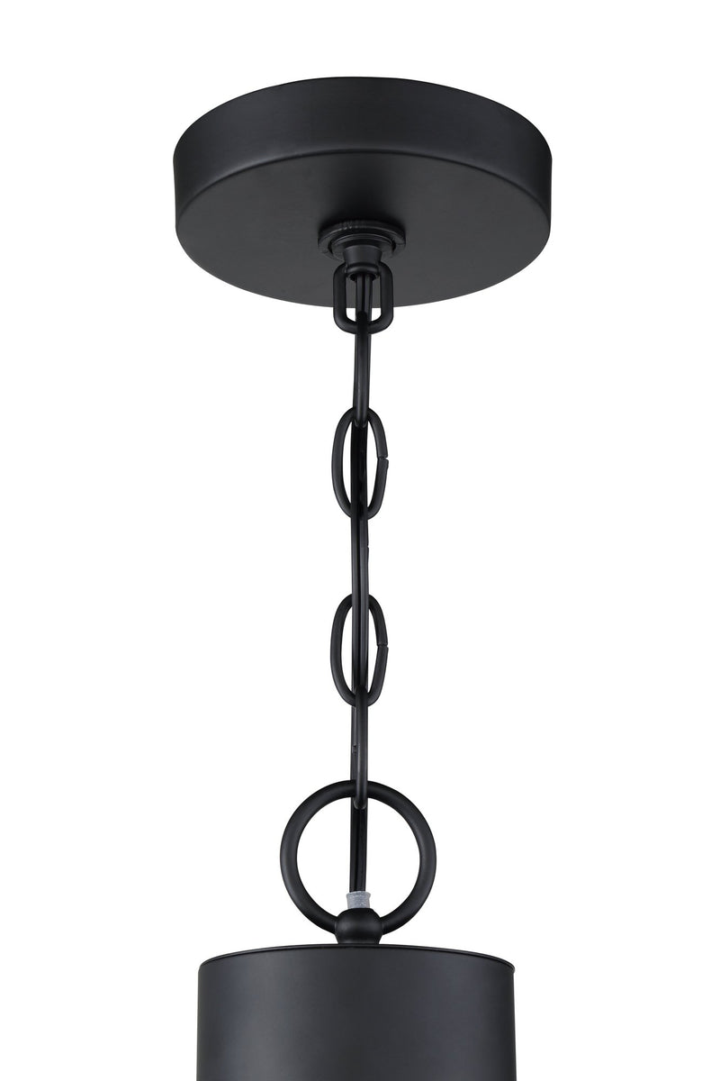 Que 6 Light 28.5" Chandelier in Flat Black