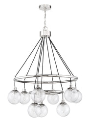 Que 9 Light 31.25" Chandelier in Chrome