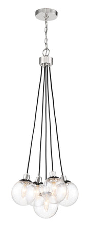 Que 5 Light 14.75" Pendant in Chrome