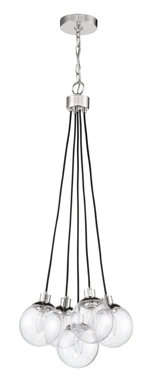 Que 5 Light 14.75" Pendant in Chrome