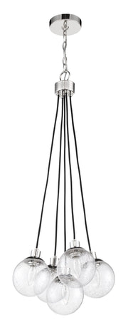 Que 5 Light 14.75" Pendant in Chrome