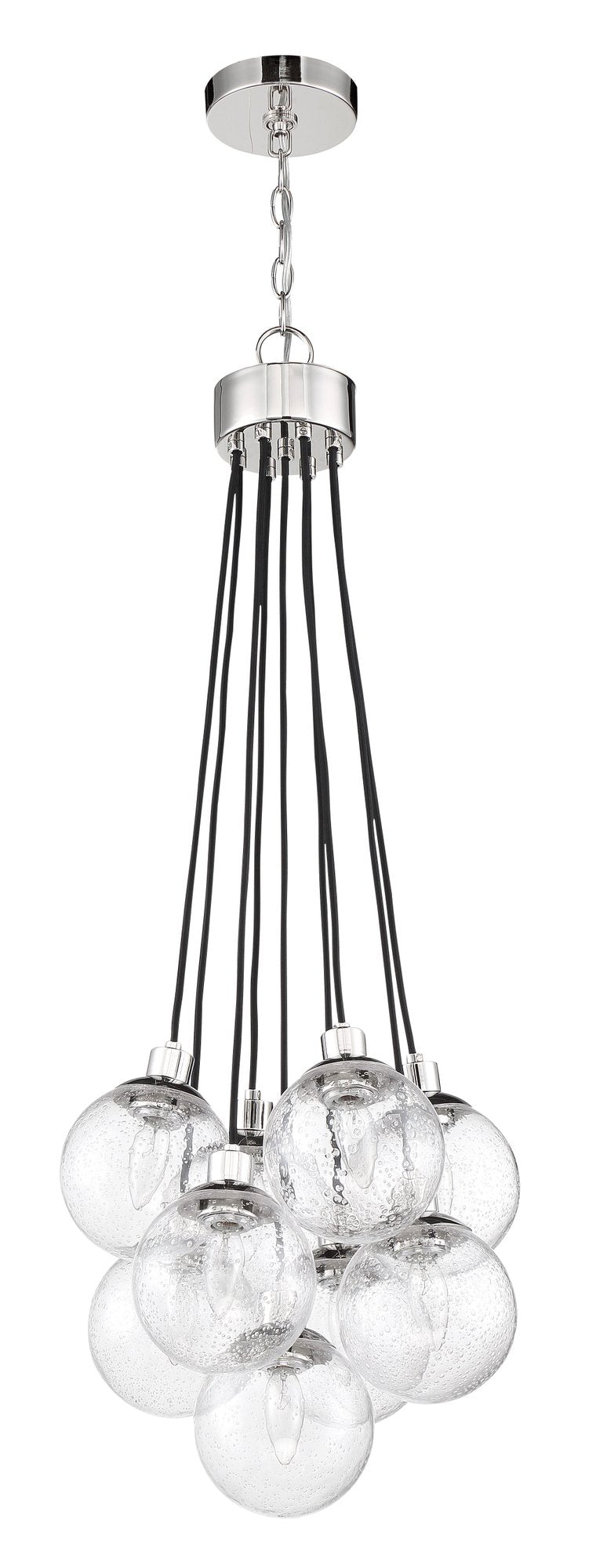 Que 9 Light 16.25" Pendant in Chrome