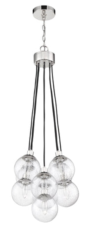 Que 9 Light 16.25" Pendant in Chrome